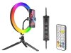 Lampa pierścieniowa TRACER RGB  RING 26cm ze statywem